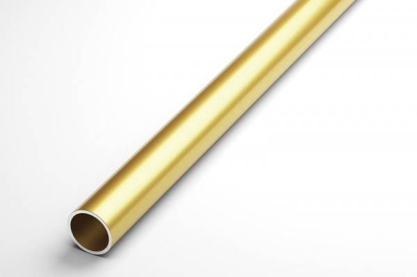 Труба круглая Ø 25 мм ТКр 08.2000.502л Золото. Цена за 5 штук.
