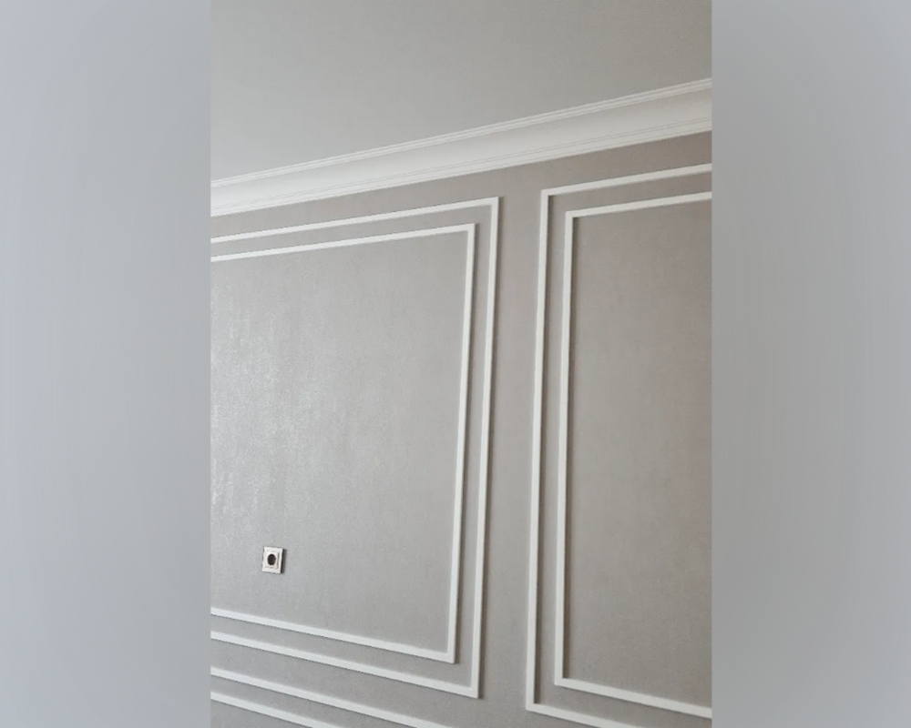 Карниз потолочный из полистирола высокой плотности NMC WT25 80*80*2000. Окраска включена в стоимость