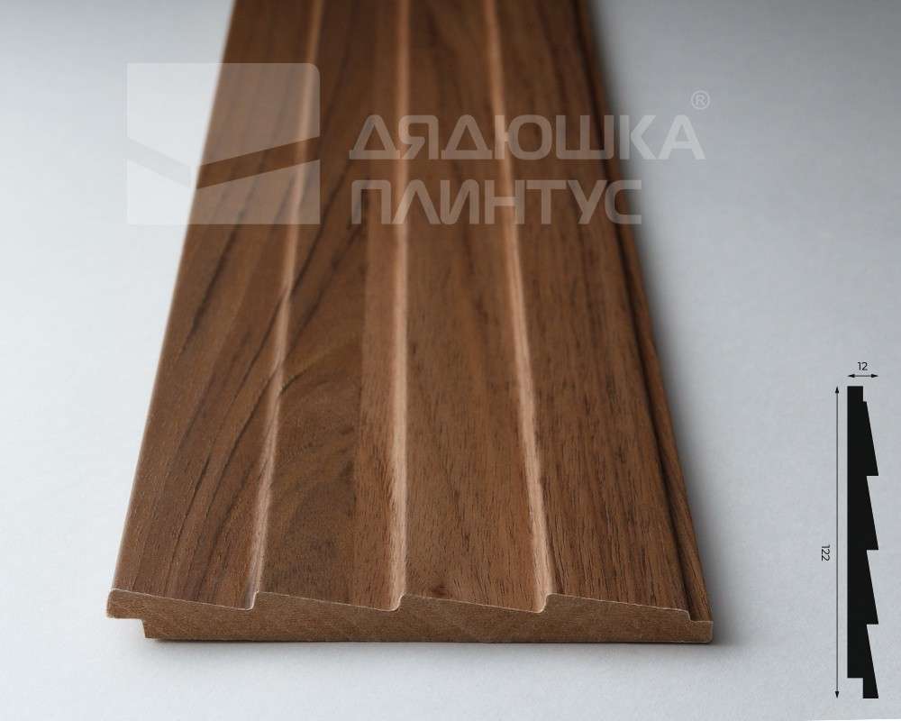 Панель МДФ ACUPAN 61.08.122505.92 зубья 12х122х2760 мм Орех светлый