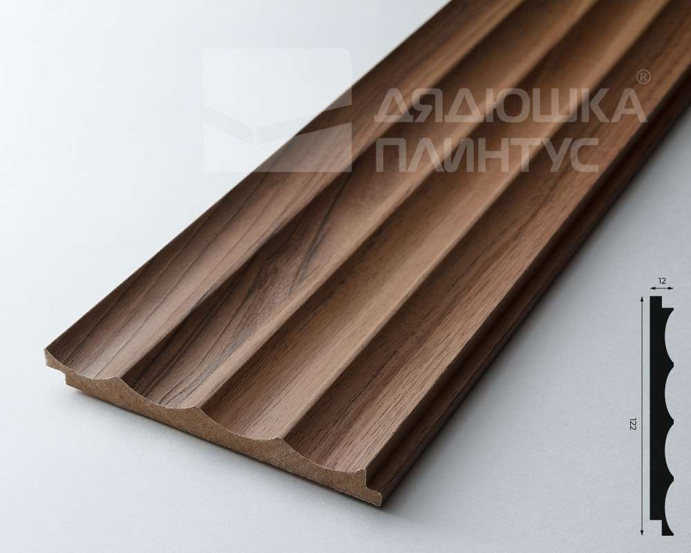 Панель МДФ ACUPAN 61.08.122506.92 волны 12х122х2760 мм Орех светлый