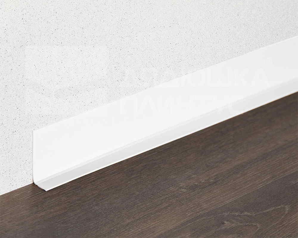 Плинтус эластичный на клеевой основе ПВХ Dollken WLK50 50мм х 15мм 1137 Белый