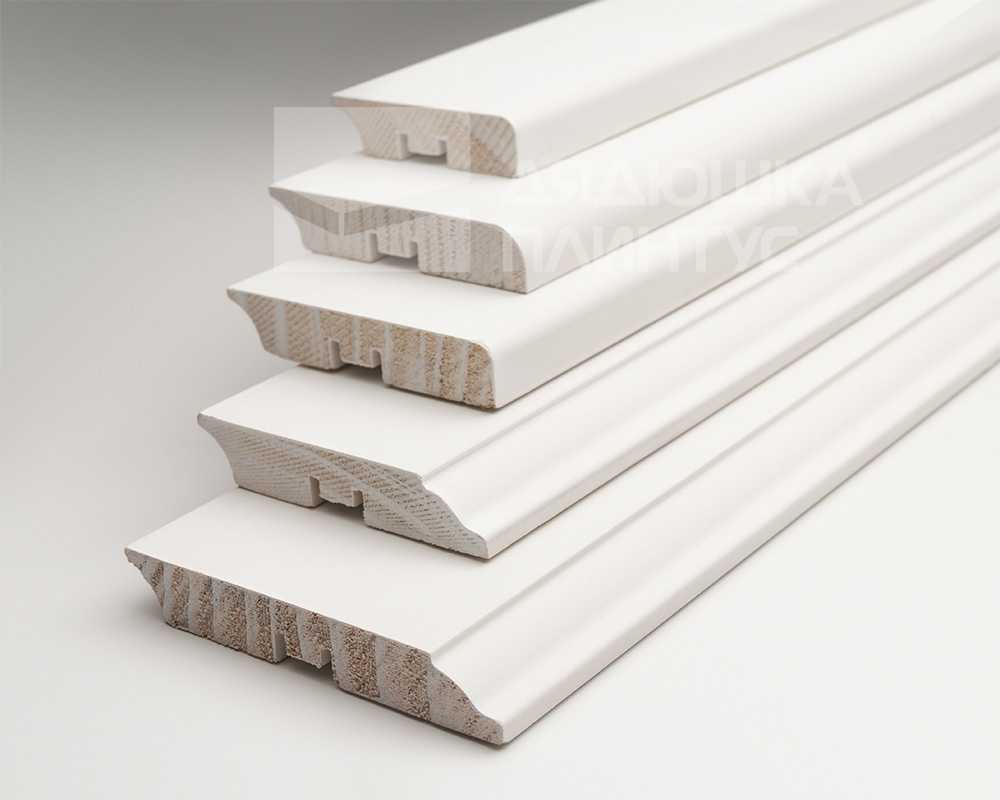 Плинтус кедр Стоунвуд. 100 100мм 2,35м Белый