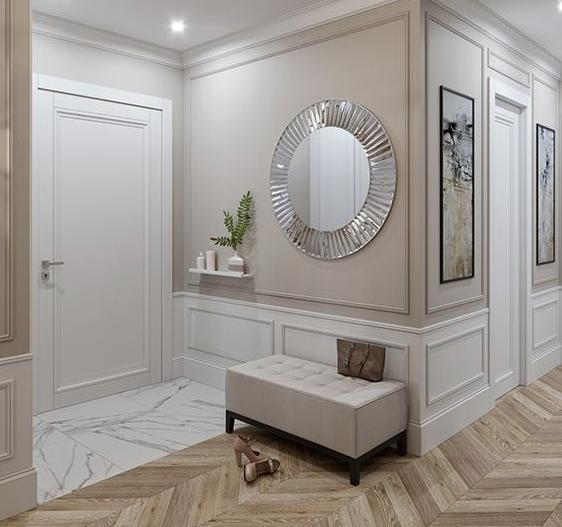 Плинтус из полистирола высокой плотности HI WOOD B140 140мм х 17.5мм х 2,0м.