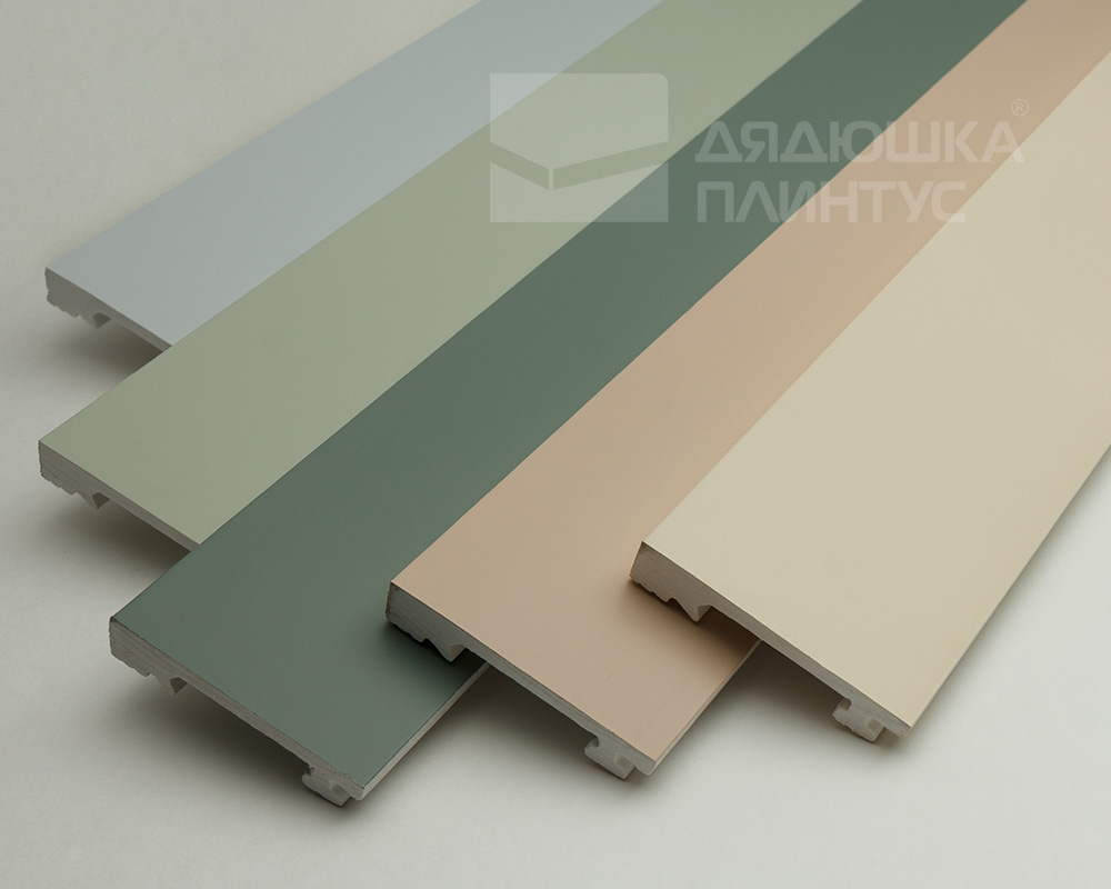 Плинтус из полистирола высокой плотности Волшебная Палочка. Окрашенная. 80мм 2м. NCS 0500-N