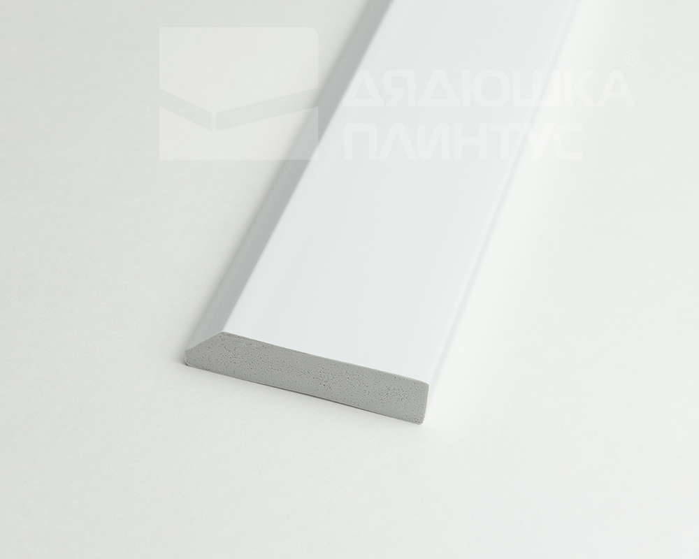 Плинтус из полистирола высокой плотности Волшебная Палочка 58*13*2000. MSPOL 105 Белый под покраску