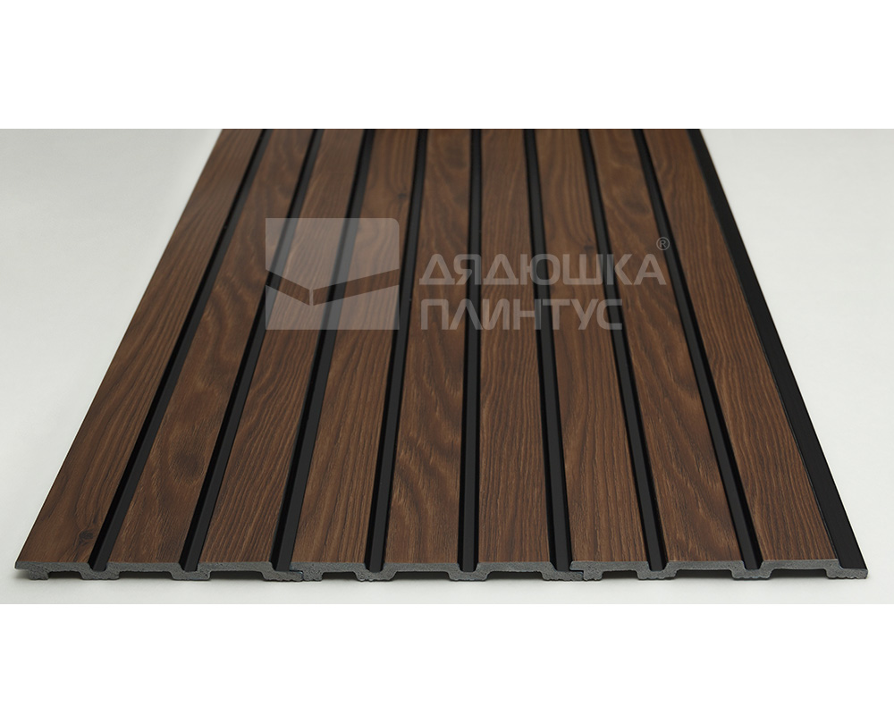 Панель вспененный полистирол ГРЕЙС 3D RAIL 120*2700 мм. Махагон