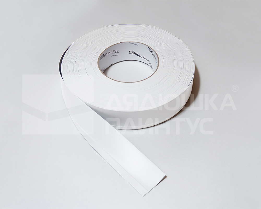 Плинтус эластичный на клеевой основе ПВХ Dollken WLK50 50мм х 15мм 1137 Белый