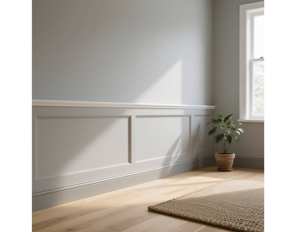 Плинтус ПОЛИСТИРОЛ HI WOOD B136 136мм х 18мм х 2,0м. Окраска включена в стоимость