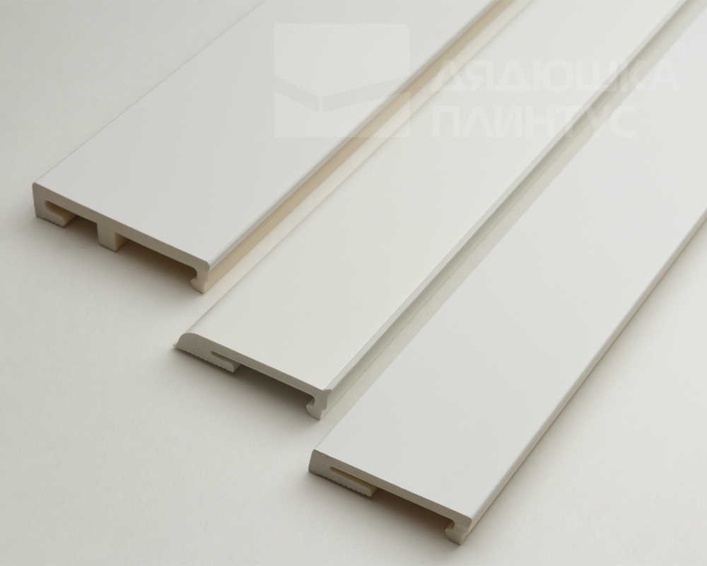 Плинтус напольный Salag Alpha 80*16*2400 мм AP81U1 Белый