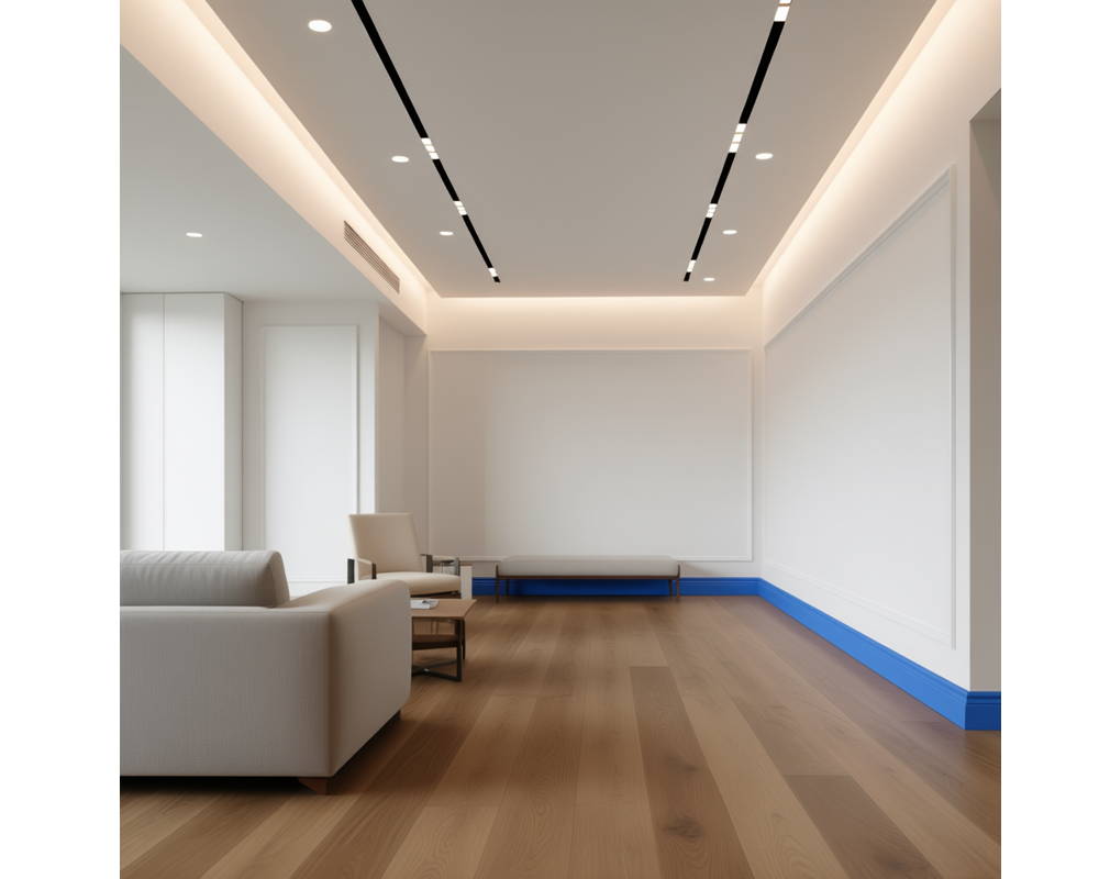 Плинтус из полистирола высокой плотности HI WOOD B136 136мм х 18мм х 2,0м.