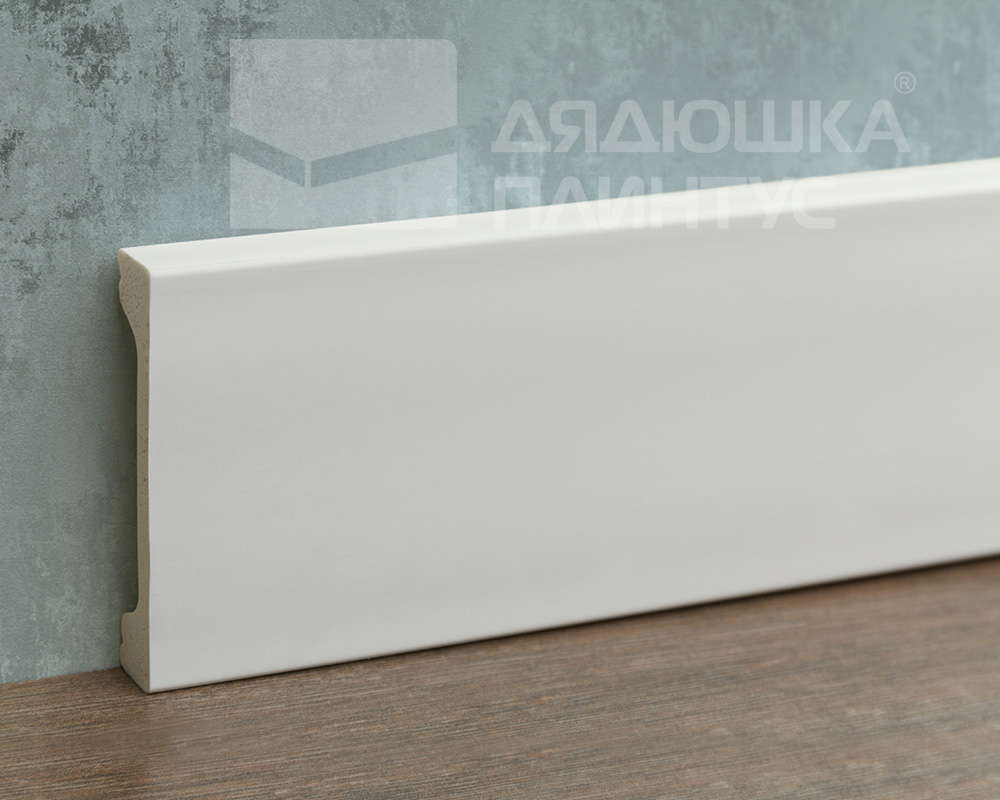 Плинтус из полистирола высокой плотности Волшебная палочка MSPOL 106 70*12*2000 Белый под покраску
