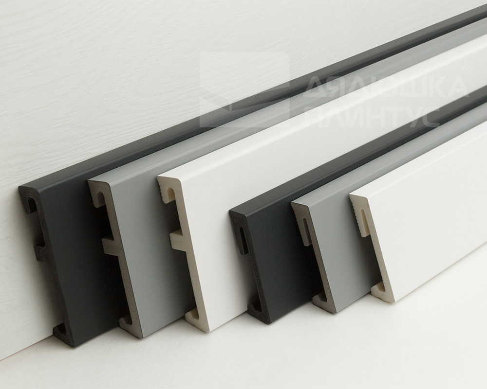 Плинтус напольный Salag Alpha 60*15*2200 мм AP61M3 Чёрный