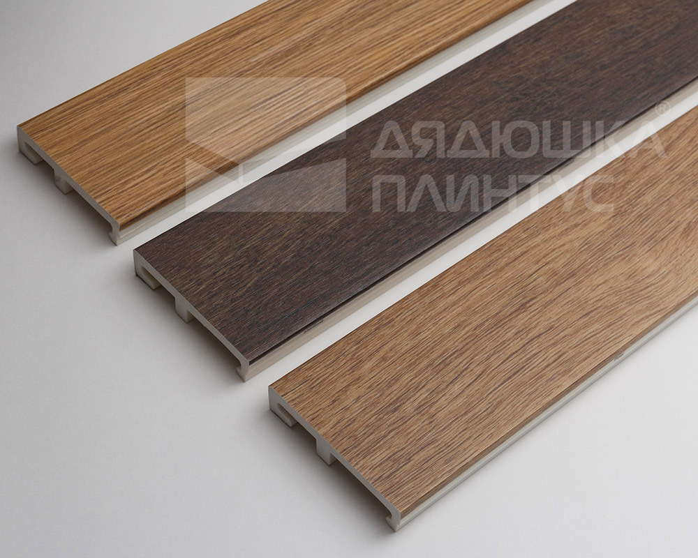 Плинтус напольный Salag Alpha 80 Уникальный Дуб 2,4м