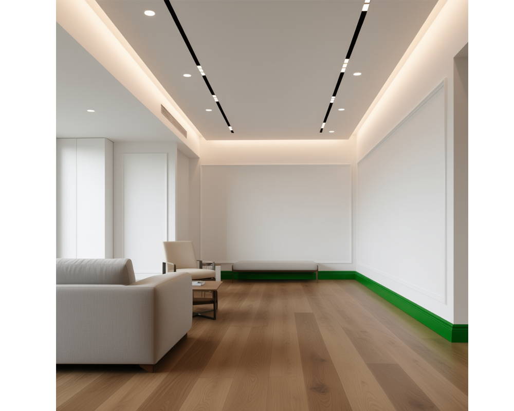 Плинтус ПОЛИСТИРОЛ HI WOOD WE55 55мм х 14мм х 2,0м. Окраска включена в стоимость