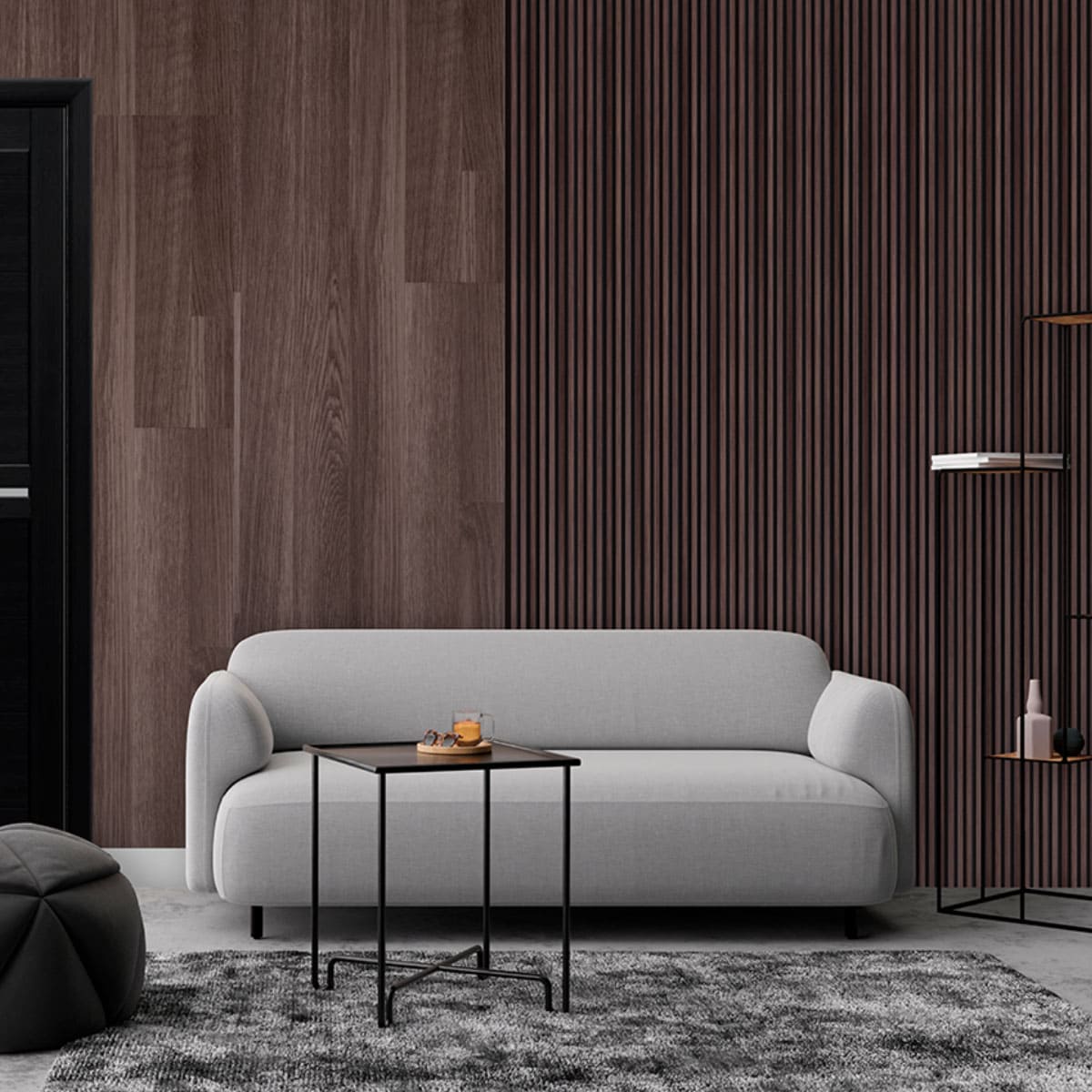 Панель вспененный полистирол ГРЕЙС 3D RAIL 120*2700 мм.  Дуб рустикальный