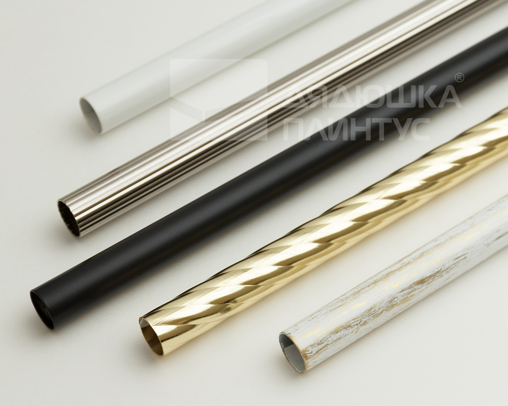 Карниз двухрядный кованый УЮТ D25мм 3,2м Черный