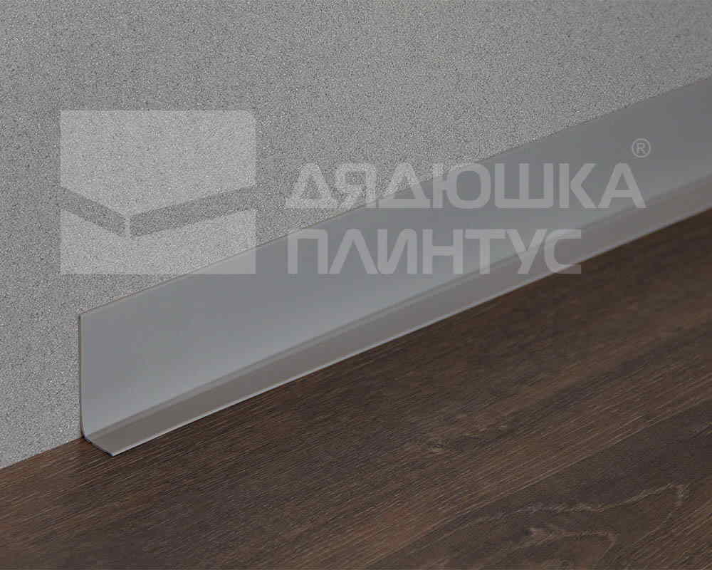 Плинтус эластичный на клеевой основе ПВХ Dollken WLK50 50мм х 15мм. 0138 Светло-серый