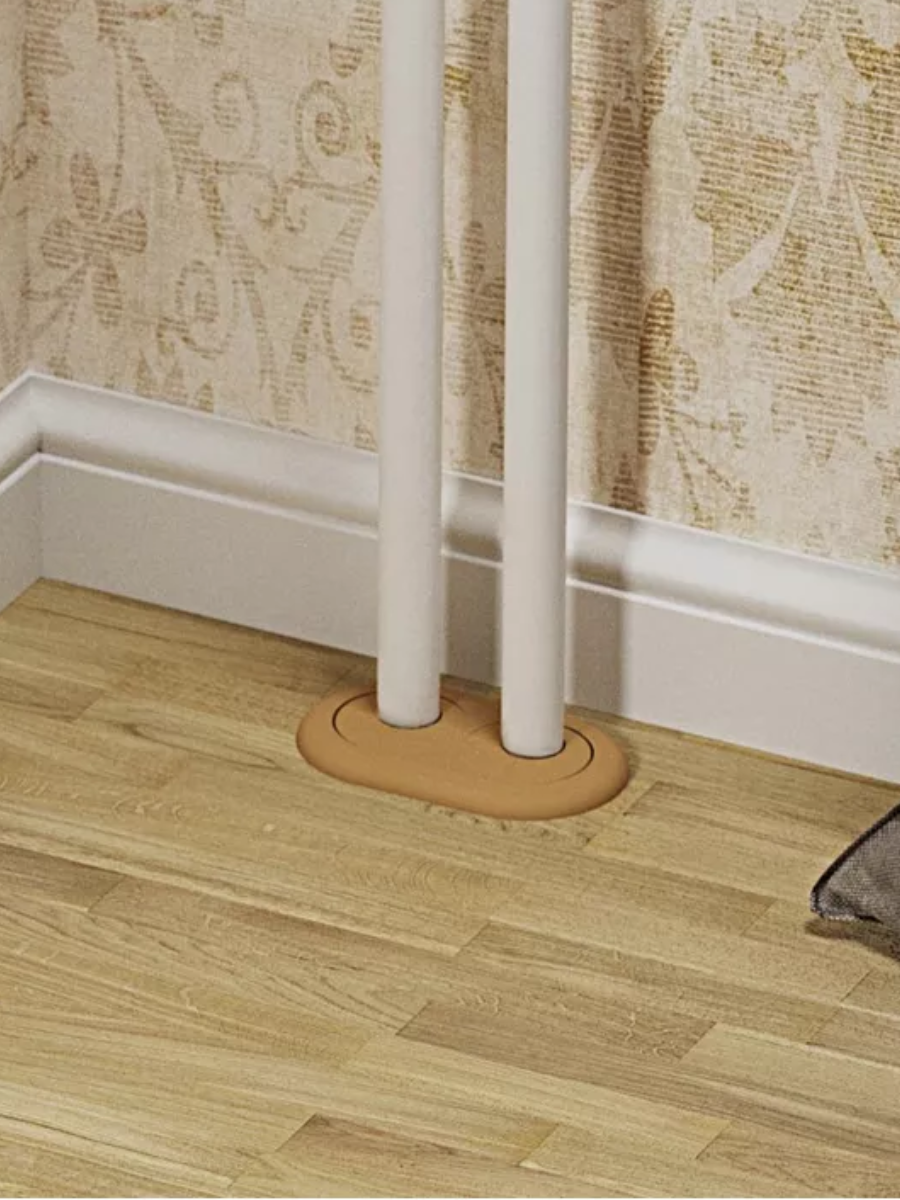 Двойной обвод для труб ПВХ d20 Коричневый